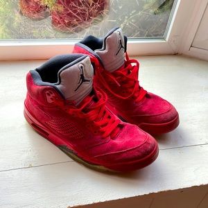 Air Jordan’s red suede